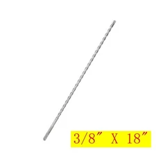 SDS PLUS 4 Cutter 10mm 3/8'' X 18'' Rotary Hammer Drill Bit For Concrete Masonry