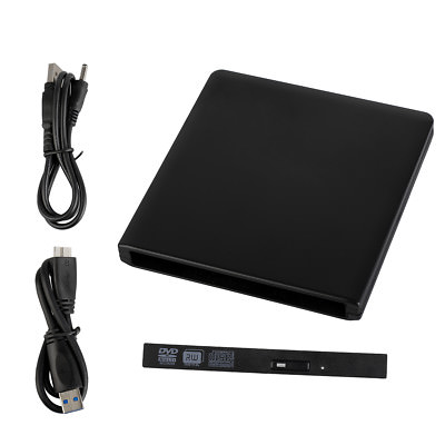Slimline 12.7mm DVD CD Drive to USB 3.0 External Enclosure Adapter Caddy Case