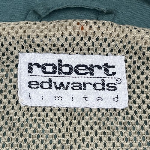 Vintage 90s Robert Edwards Green Military Style Hunting Jacket Coat Men's Large - Picture 12 of 24