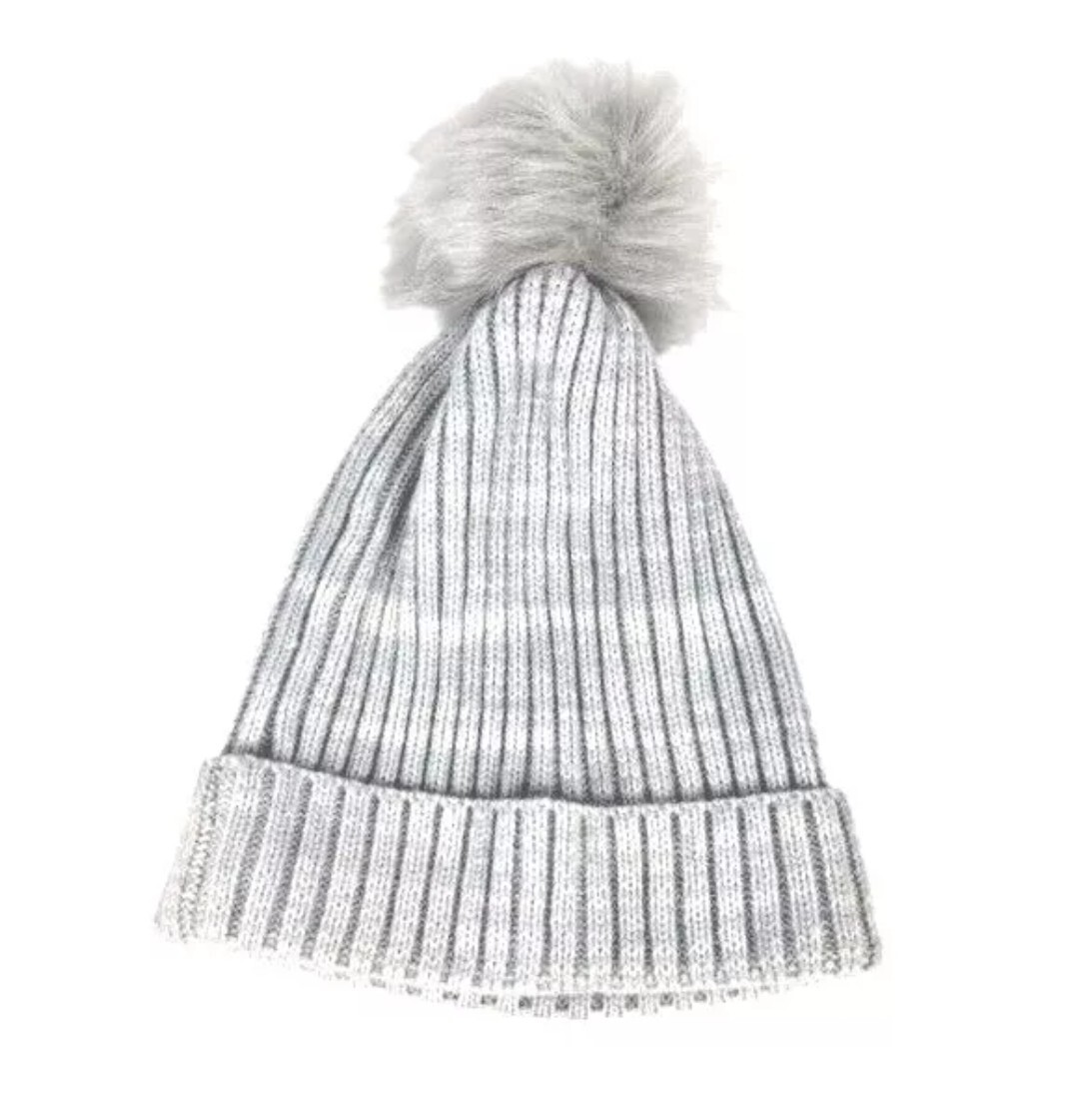 Hatattack Pom Hat Winter Time 2 Tone Grey One Size New | eBay display picture 1