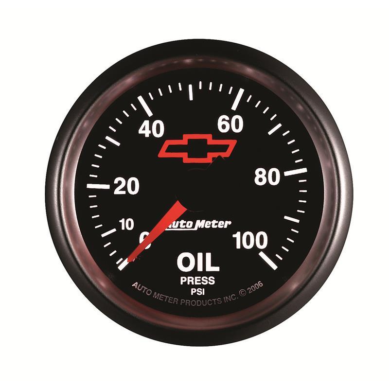 Autometer II GM 52mm 0100 PSI Mechanical Oil Pressure Gauge