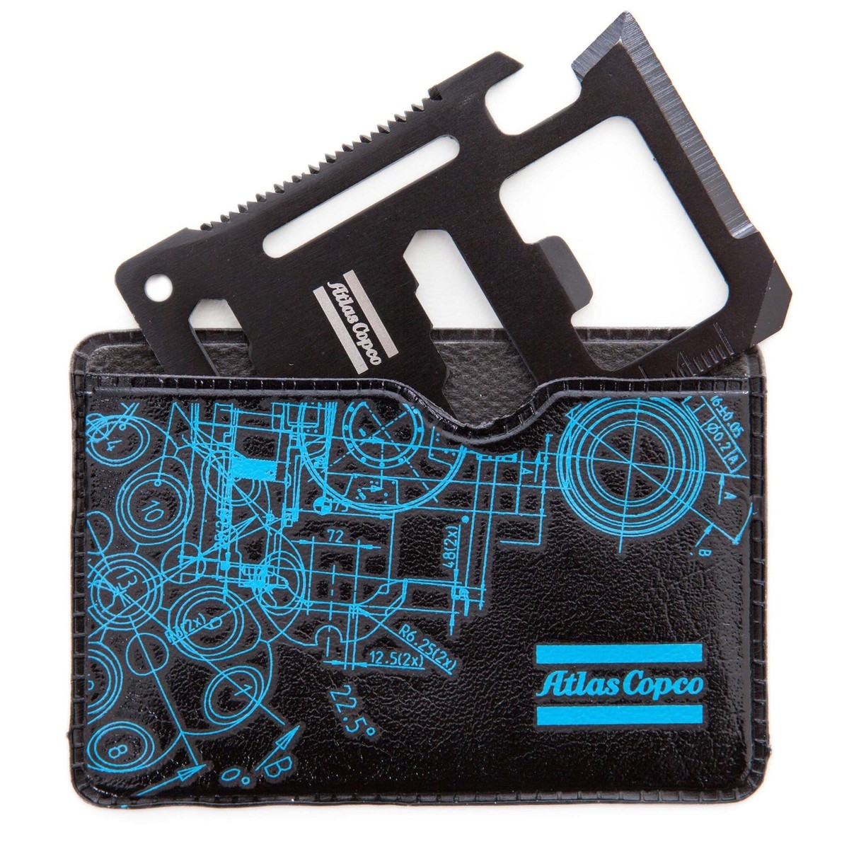 GENUINE OEM ATLAS COPCO BLUE PRINT POCKET MULTI TOOL CARD