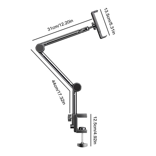 Halterung Tisch Bett 360° Schwanenhals Halter für Smartphone Ipad Handy Halter - Afbeelding 18 van 18