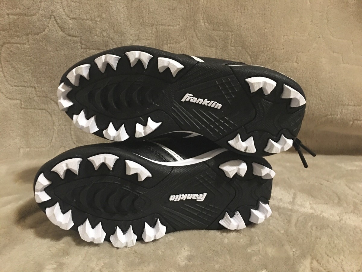 Franklin Tournament Baseball Cleat Black Youth Size 10 or 11,New