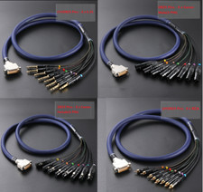 25 PIN DSUB Loom DB25 to 8 x Female Male 6.35...
