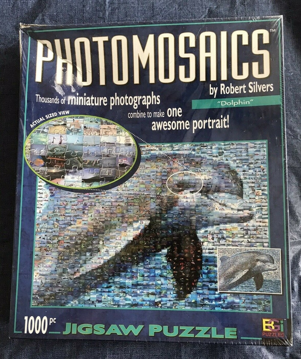 Dolphin Photomosaics 1000 Piece Jigsaw Puzzle Robert Silvers