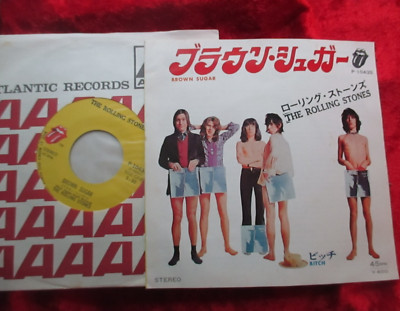 ROLLING STONES - Brown Sugar/ Bitch  (1971) JAPAN 7''  RSR P-1043S