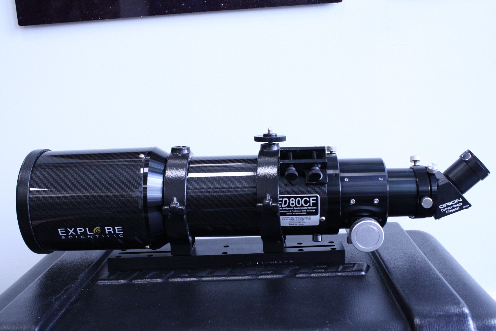 Explore Scientific FCD1 ED80 f/6 AirSpaced Triplet APO Carbon Fiber