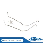 Stainless Steel Fuel Tank Support Straps Pair Fits Jaguar XJ X350 X358 2003-2009