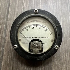 Vintage Weston Electrical Instrument Model 301 Gauge 0-1 Milliamperes DC Meter