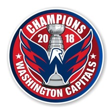 Washington Capitals 2018 Stanley Cup Champions Round Decal / Sticker Die cut R 