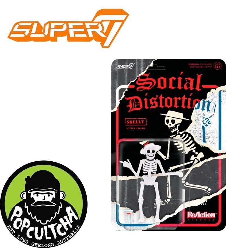 social distortion フィギュア Social Distortion - Skully ReAction 3.75” Action Figure 