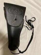 Genuine U.S. Military/ US  navy Vintage Collectible Leather Gun Holster New