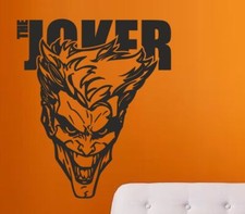 Wandtattoo Wandaufkleber Aufkleber Comic Batman Joker Joker Face Bad 293