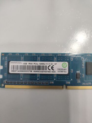 Ramaxel | 8GB (2x4GB) 1Rx8 DDR3 PC3L-12800U Ram | RMR5030EF68F9W-1600 - Picture 2 of 2