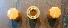 Set of 3 Orange Davies 1900 Guitar Effects Pedal Amp Stompbox Control Knobs