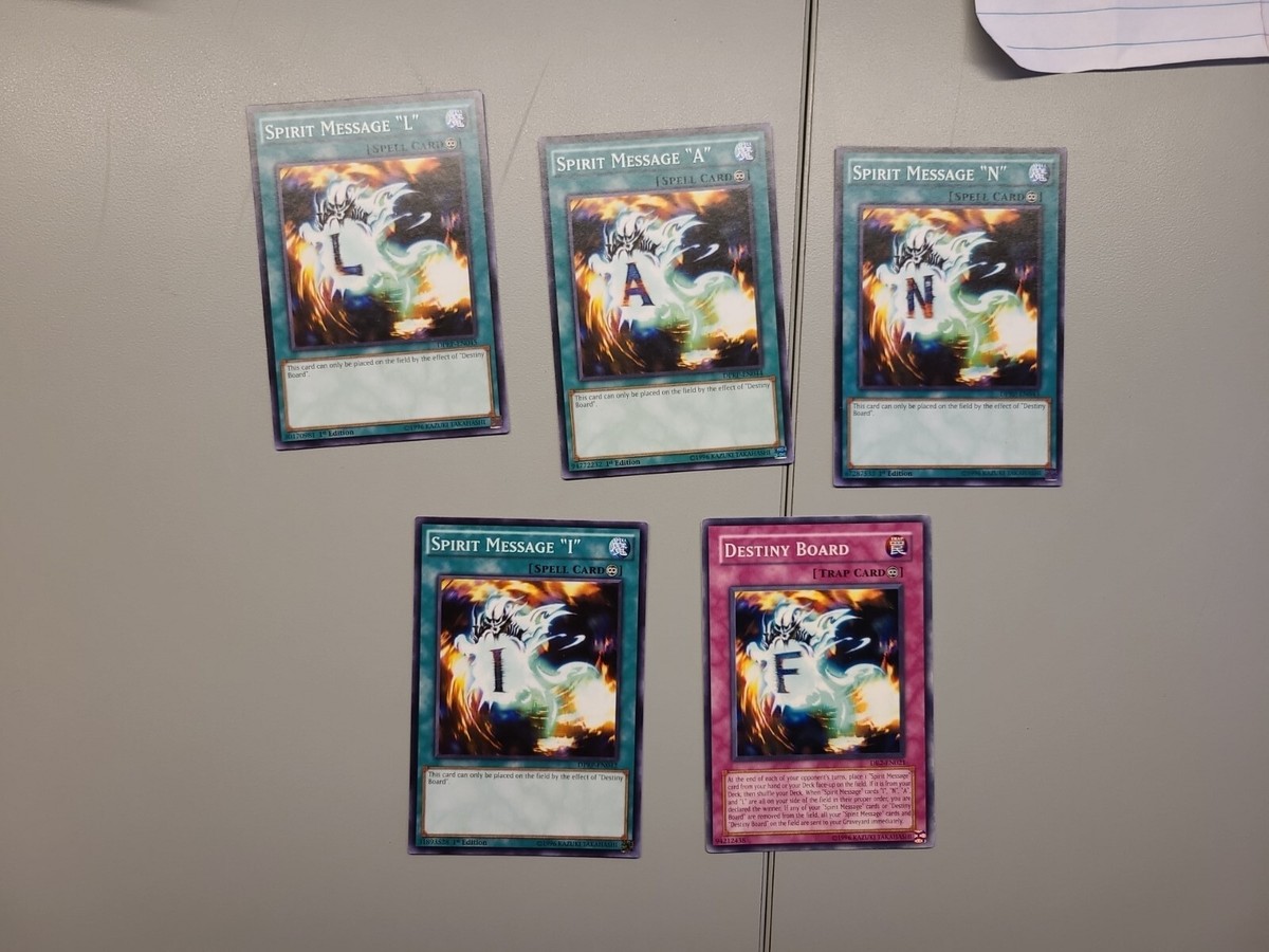 Yugioh: Destiny Board "Final" 5 Card Complete Set - Common 1st Edition DVS  323