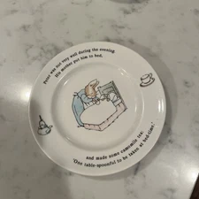 Peter Rabbit Saucer Plate and Bowl Set Vintage Wedgwood Collectible