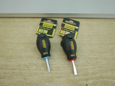 STANLEY FATMAX 30 MM KURZSCHRAUBENDREHER 5,5 MM SCHLITZ 65 400 & PZ2 65 409