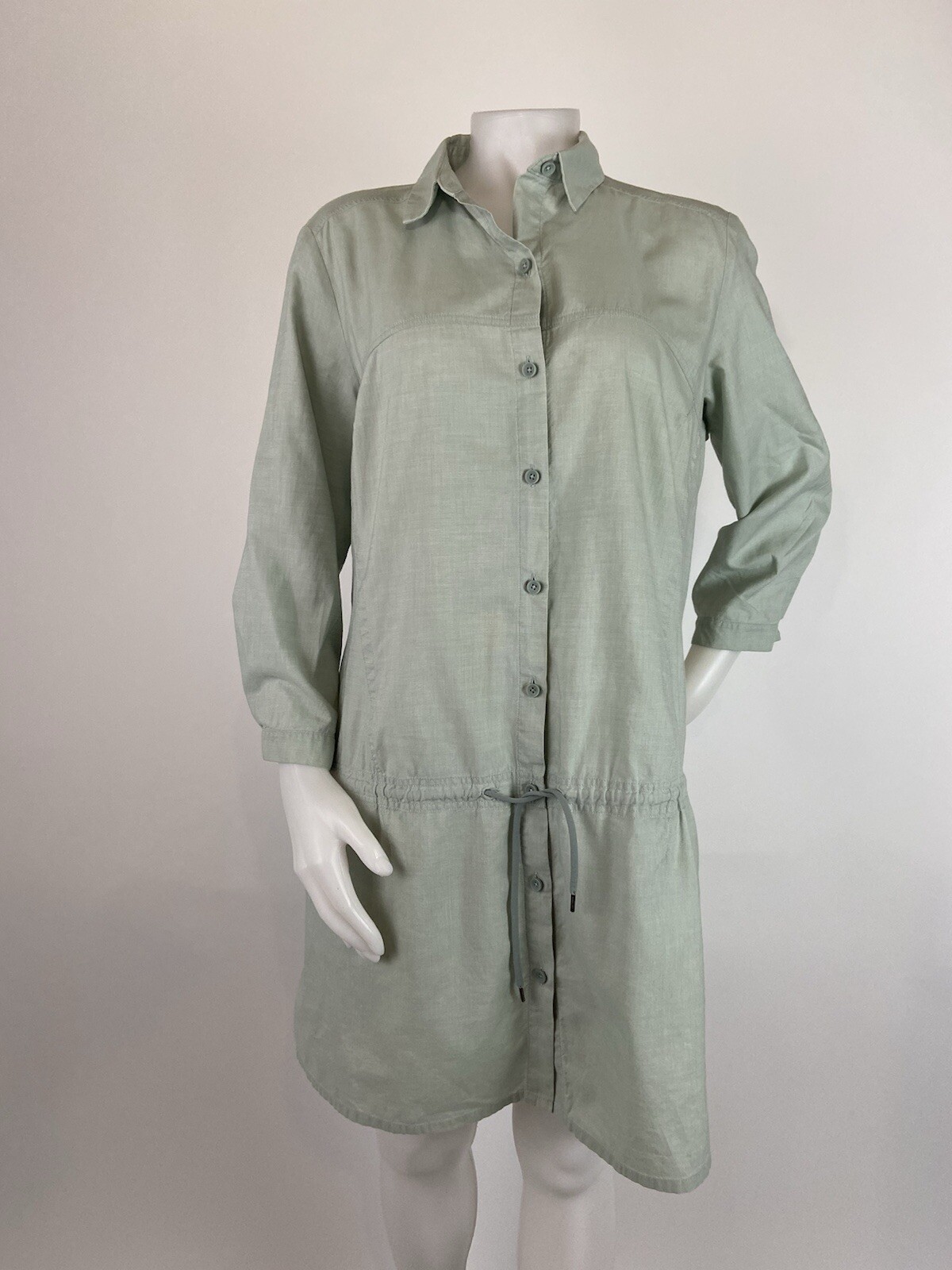 ARC'TERYX Abito camicia tunica Arcteryx Xlarge verde manica 3 4 vita bassa tasche esterne