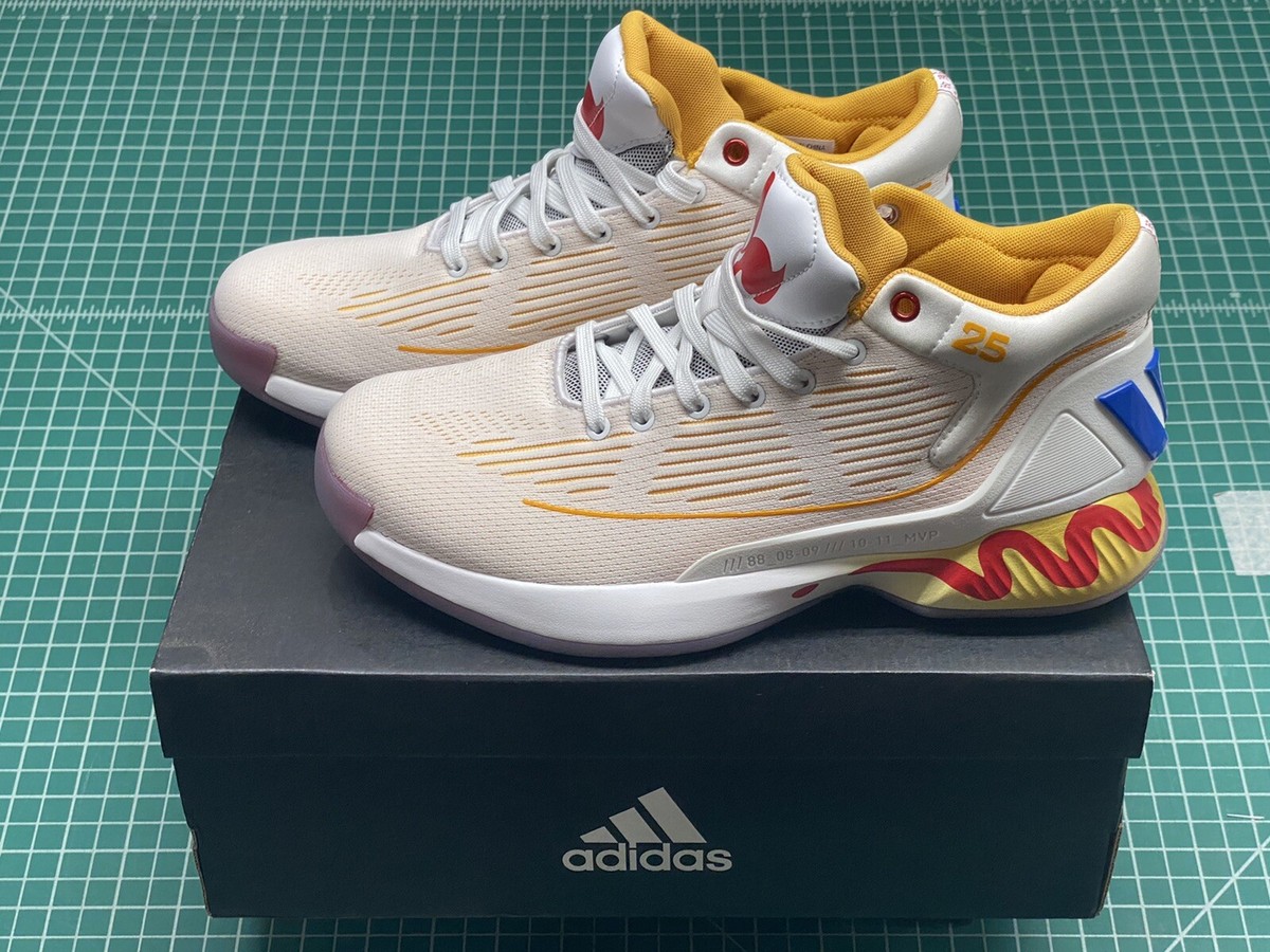 Adidas D Rose 10 x McDonald's Size 8 'Rose Sauce' Basketball Shoes