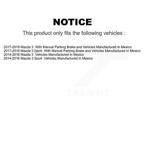 EBC Premium Rear Brake Rotors | 07-13 Mazdaspeed3 / 04-13 Mazda 3 S (RK1315) main image 1