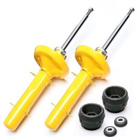 2X Sport-StoßDÄMpfer Gasdruck Vorne + Domlager - Audi A3, Leon, Octavia, Golf Iv