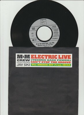 M & M Crew Electric live (Single Mix, 1990, feat. Jay Ski)  [7'' Single]