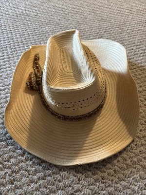 Arlop Vintage Coated Straw Banded Hat size‎ 7 1/8 Mexico White Ivory arlop Hats for Women on Sale up to 90% Off: Poshmark main image 4