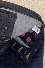 Kamikaze Attack Mens Raw Denim Straight Jeans...