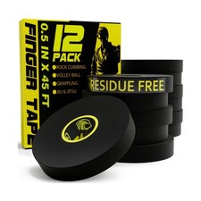 Finger Tape 3 or 12 Pack, Black or White Finger Tape  Residue Free... Fast Ship