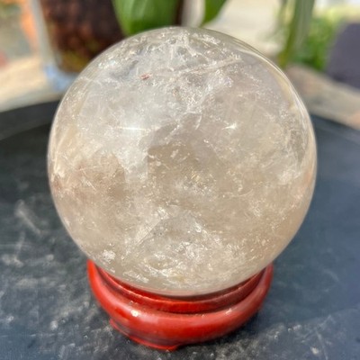 1.4LB Top Natural  Quartz Sphere Crystal Ball Reiki Meditation Gems Gifts