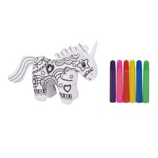 Ganz Unicorn Mini Coloring Kit 7 Piece Set with Markers 7 Inch