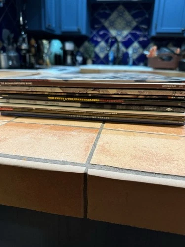 Reissued Vintage Vinyl Lot Of 11 Garth Brooks Led Zeppelin And More