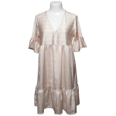 Sassy Classy, Kleid, Größe: ONE SIZE, Weiß/Beige, Polyester, Fischgräte #Dal