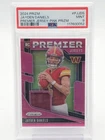 JAYDEN DANIELS 2024 PRIZM ROOKIE PREMIER JERSEYS PATCH PINK #PJ-JDS PSA 9 Q0311