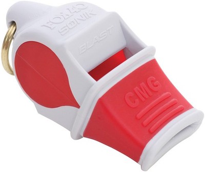 Fox 40 Sonik Blast CMG Multi-Color and White/Red Whistles - Set of 2