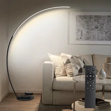 67in Dimmable LED Arc Floor lamp with 3 Color Temperatures, Modern Floor Lamp...