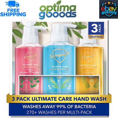 Safeguard Ultimate Care Hand Wash, Variety Pack, 15.5 fl. oz., 3 Pack