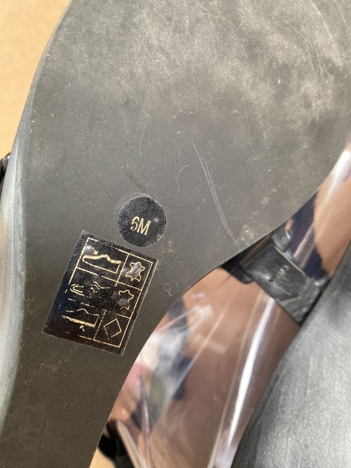 Tory Burch Black Zoey Wedge Sandals Size 6 Leather Ankle Strap Quiet Luxury thumbnail 15