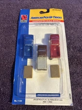 Life-Like Ho Scale Lot Of 3 Pickup Trucks With Bed Covers Plastic NEW Sealed