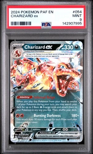 2024 POKEMON PAF EN-PALDEAN FATES #054 CHARIZARD EX PSA 9