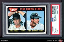 1965 Topps #477 Steve Carlton / Fritz Ackley Cardinals RCs RC HOF PSA 8 - NM/MT
