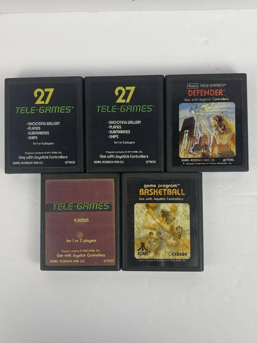 CARTOUCHE VINTAGE 1981 anées 80 ATARI 2600 PAC-MAN CX2646 8 JEUX VIDÉO