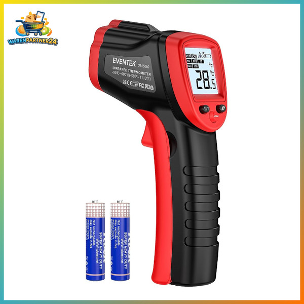 Infrarot Thermometer -50°C Bis 600°C Digitales Pyrometer Mit Laser Lcd FüR-image
