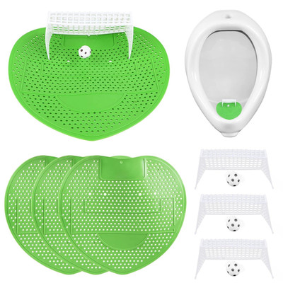 4 Stück Fußball Tor Urinalsieb, Pissoir-Einsatz Spritzschutz Urinal-Sieb Urinals