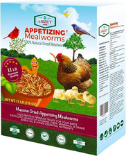 Dried Mealworms 11 LBS - 100 Natural for Chicken Feed, Bird Food, Fish Food, Tu