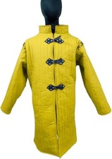 Medieval Gambeson Armor Jacket Full Sleeve Quilted Cotton Padded Coat