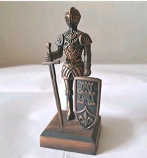 Bleistiftanspitzer Ritter in R&uuml;stung Metalldruckguss B&uuml;ro Geschenk / Setzkasten