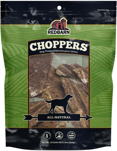 Redbarn Choppers Beef Lung Dog Chews, Natural, Made in 9 Ounce (Pack of 8)